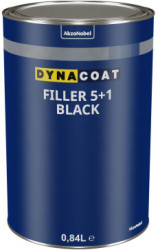 Dyna Coat Акриловый грунт толстослойный быстро отвердевающий Filler 5+1 0,8л. + 0,2л отв., черный