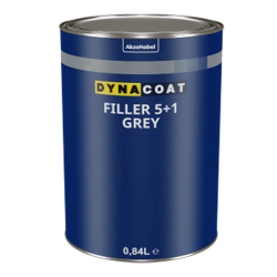 Dyna Coat Акриловый грунт толстослойный быстро отвердевающий Filler 5+1 0,8л. + 0,2л отв., серый