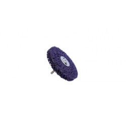 STRONG (стронг) Круг абразивный зачистной (коралл) D=125 для дрели со стержнем фиолетовый