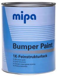 MIPA Bumper Paint Структурная краска для бампера 1л (Цвет: Чёрный) - фото1
